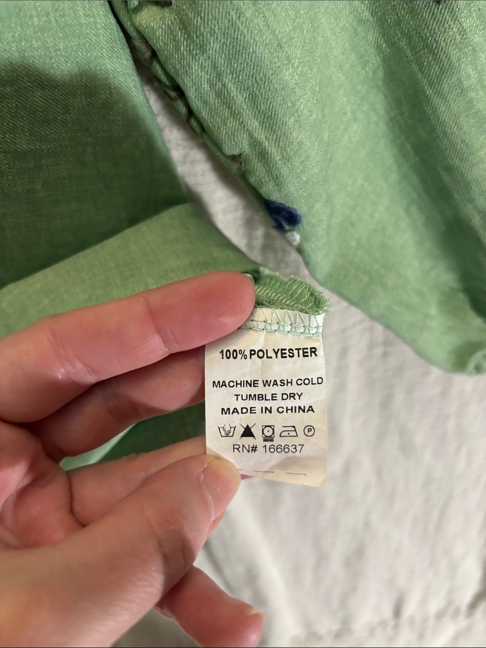 Embroidered Green Floral Tunic Top - Picture 3 of 8